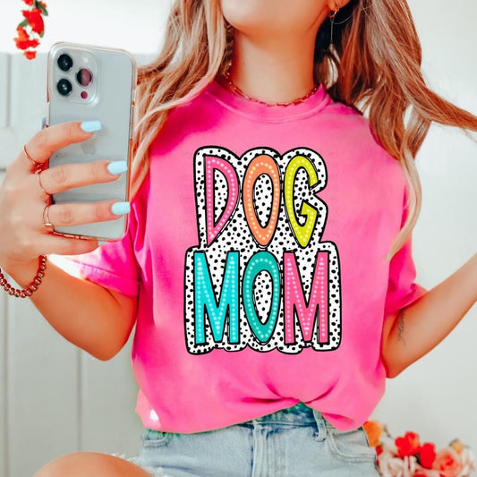 Dog Mom colorful