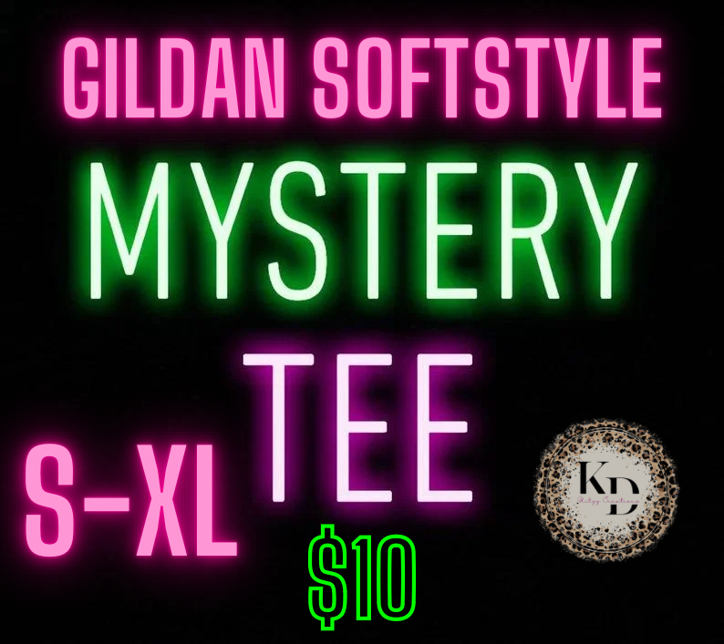 S-XL Mystery tshirt (Gildan softstyle)