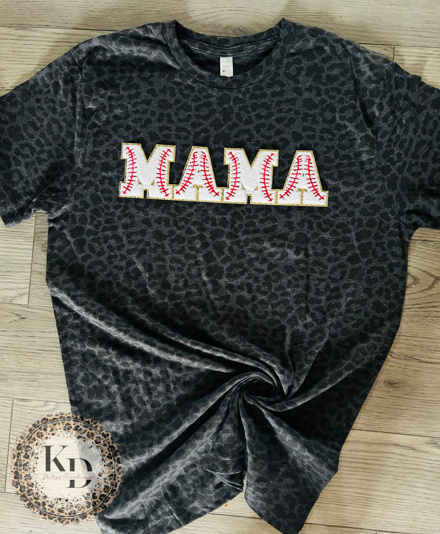 Mama baseball chenille patch