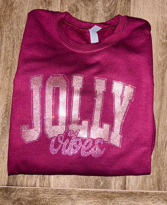 Jolly Vibes real glitter and rhinestones